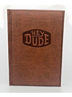 Hey Dude Castelli Leatherette Journal Notebook Lined Pages Made Italy Brown